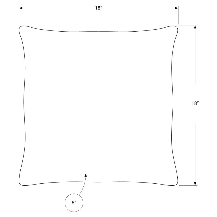 Oliver Pillows, 18 X 18 Square, Insert Included, Accent, Sofa